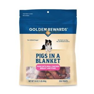 GR Pigs in a Blanket Chicken and Pork Sausage Dog Treats, 16oz GR Pigs in a Blanket Chicken and Pork Sausage Dog Treats, 16oz