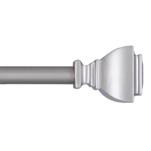 Mainstays 1/2" Benton Petite Caf Adjustable Curtain Rod, 48-84", Brushed Nickel Mainstays 1/2" Benton Petite Caf Adjustable Curtain Rod, 48-84", Brushed Nickel