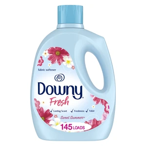 Downy Fresh Non-Concentrated Liquid Fabric Softener, 125 Fl Oz, 145 Loads, Sweet Summer Scent Downy Fresh Non-Concentrated Liquid Fabric Softener, 125 Fl Oz, 145 Loads, Sweet Summer Scent