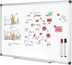 Gianna 36x24 Inches Magnetic Dry Erase Board with Aluminum Frame for Home School Gianna 36x24 Inches Magnetic Dry Erase Board with Aluminum Frame for Home School