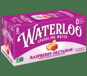 Waterloo Sparkling Water Raspberry Nectarine 12 Fl Oz 8 Pack Cans Waterloo Sparkling Water Raspberry Nectarine 12 Fl Oz 8 Pack Cans