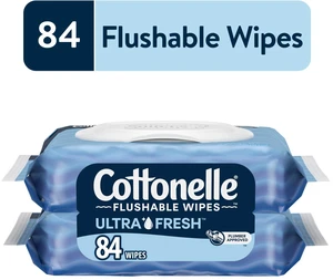 Cottonelle Ultra Fresh Flushable Wet Wipes 2 Flip-Top Packs Cottonelle Ultra Fresh Flushable Wet Wipes 2 Flip-Top Packs