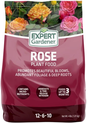 Expert Gardener 12-6-10 Rose Plant Food Fertilizer, 4 lb. Expert Gardener 12-6-10 Rose Plant Food Fertilizer, 4 lb.
