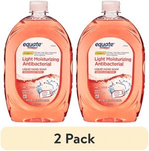 2 Pack Equate Light Moisturizing Antibacterial Liquid Hand Soap, 50 Fl Oz 2 Pack Equate Light Moisturizing Antibacterial Liquid Hand Soap, 50 Fl Oz