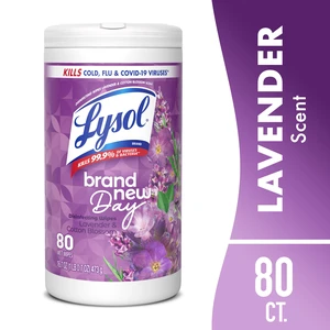 Lysol Disinfecting Wipes, Multi Surface Antibacterial, Lavender & Cotton Blossom, 80 Count Lysol Disinfecting Wipes, Multi Surface Antibacterial, Lavender & Cotton Blossom, 80 Count