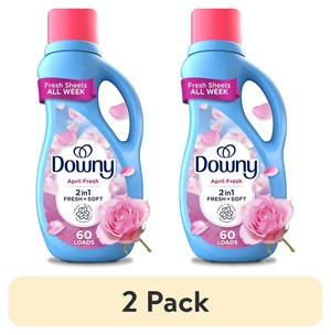 Downy April Fresh Scent Liquid Fabric Softener & Conditioner, 44fl oz, 60Loads (2 Pack) Downy April Fresh Scent Liquid Fabric Softener & Conditioner, 44fl oz, 60Loads (2 Pack)