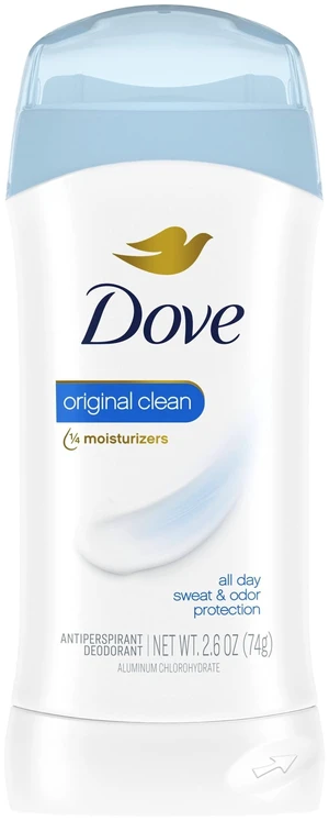 Dove Original Antiperspirant Deodorant for Women, Original Clean, 48 Hour Sweat & Odor Protection, 2.6 oz Dove Original Antiperspirant Deodorant for Women, Original Clean, 48 Hour Sweat & Odor Protection, 2.6 oz