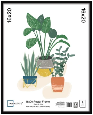 Mainstays 16x20 Black Wall Picture Frame Mainstays 16x20 Black Wall Picture Frame