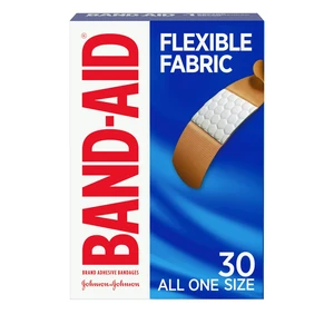 Band-Aid Flexible Fabric Adhesive Bandages, One Size, 30 Count Band-Aid Flexible Fabric Adhesive Bandages, One Size, 30 Count