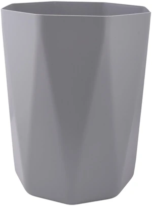 Mainstays 5Gal Gray Geometric Bathroom Wastebasket Open Top Polypropylene Plastic Mainstays 5Gal Gray Geometric Bathroom Wastebasket Open Top Polypropylene Plastic