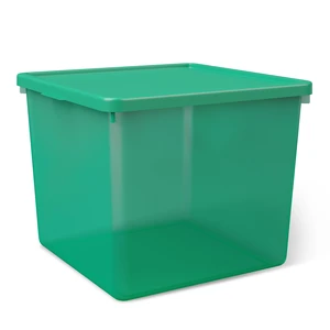 Mainstays Kids Large Green Plastic Storage Bin with Lid Mainstays Kids Large Green Plastic Storage Bin with Lid
