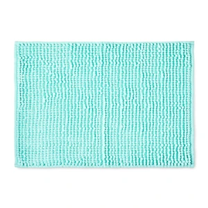 17 In X 24 In Mainstays Aqua Chenille Noodle Bath Rug 17 In X 24 In Mainstays Aqua Chenille Noodle Bath Rug