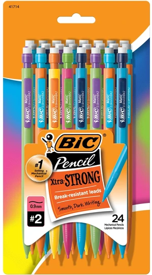 BIC Xtra Strong Mechanical Pencils, 0.9mm, 24 Count BIC Xtra Strong Mechanical Pencils, 0.9mm, 24 Count