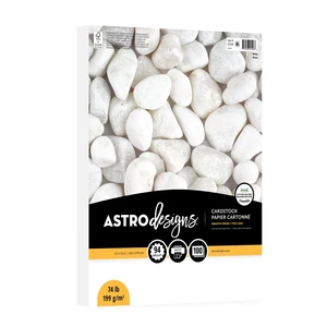 Astrodesigns Cardstock, White, 8.5"x11", 74lb/199GSM, 100 Sheets Astrodesigns Cardstock, White, 8.5"x11", 74lb/199GSM, 100 Sheets