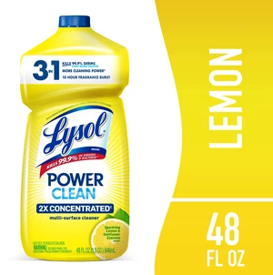Lysol All Purpose Cleaner 48 fl oz, Multi-Surface Disinfectant Floor Cleaner, for Bathroom & Kitchen, Lemon & Sunflower Lysol All Purpose Cleaner 48 fl oz, Multi-Surface Disinfectant Floor Cleaner, for Bathroom & Kitchen, Lemon & Sunflower