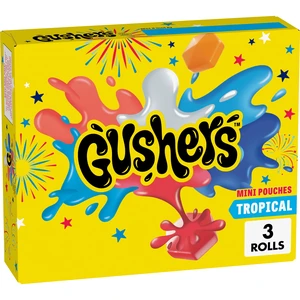 Gushers Tropical Fruit Flavored Snacks, 1.32oz Mini Pouches, 3 Count Gushers Tropical Fruit Flavored Snacks, 1.32oz Mini Pouches, 3 Count