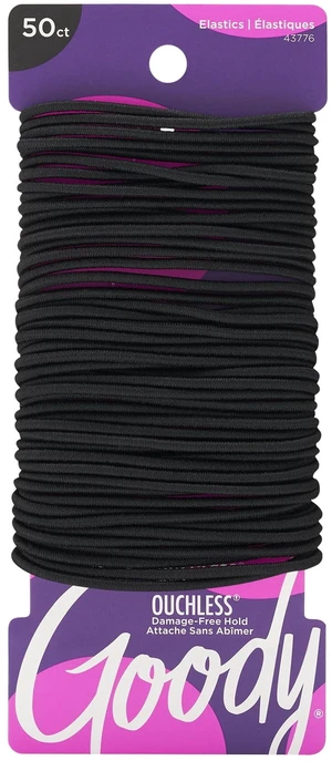 Goody Ouchless Damage-Free 2mm Elastics, Small Size, Black, 50 Count Goody Ouchless Damage-Free 2mm Elastics, Small Size, Black, 50 Count