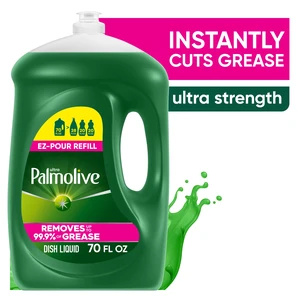Palmolive Ultra Strength Liquid Dish Soap Grease Cutting 70 fl oz EZ-Pour Refill Bottle Palmolive Ultra Strength Liquid Dish Soap Grease Cutting 70 fl oz EZ-Pour Refill Bottle