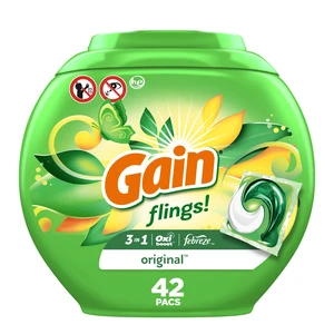 Gain Flings Original Scent Laundry Detergent Pods, 42Ct Gain Flings Original Scent Laundry Detergent Pods, 42Ct