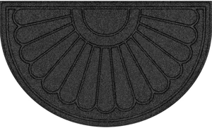 Mainstays Sunburst Utility Door Mat, Gray, Polyester, 18in x 30in Mainstays Sunburst Utility Door Mat, Gray, Polyester, 18in x 30in
