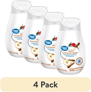 Great Value Adjustable Solid Gel Cone Air Freshener (4 Pack) Warm Cinnamon Apple, 7 oz Great Value Adjustable Solid Gel Cone Air Freshener (4 Pack) Warm Cinnamon Apple, 7 oz