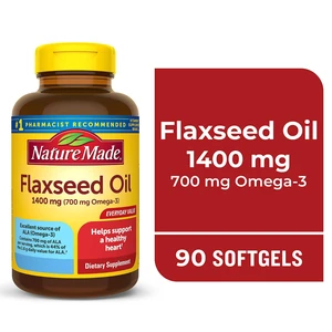 Nature Made Flaxseed Oil 1400 mg Softgels, 90 Ct Nature Made Flaxseed Oil 1400 mg Softgels, 90 Ct