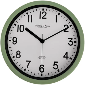 Mainstays Basic 8.78" Sage Analog Round Modern Wall Clock Mainstays Basic 8.78" Sage Analog Round Modern Wall Clock