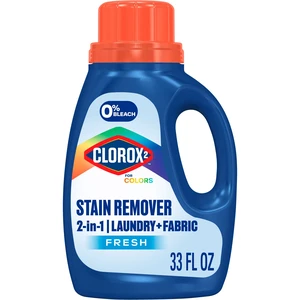 Clorox 2 For Colors 2 in 1 Laundry & Fabric Stain Remover, Bleach Free, Fresh Scent, 33Fl Oz Clorox 2 For Colors 2 in 1 Laundry & Fabric Stain Remover, Bleach Free, Fresh Scent, 33Fl Oz