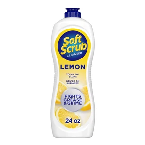 Soft Scrub Cleanser Lemon Fragrance Multi-Surface Cleaner for Kitchen, Fights Grease & Grime, 24oz Soft Scrub Cleanser Lemon Fragrance Multi-Surface Cleaner for Kitchen, Fights Grease & Grime, 24oz