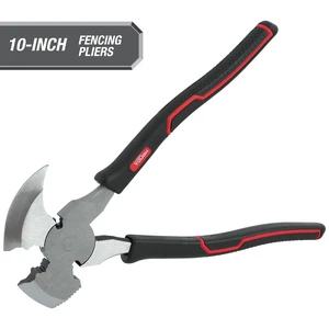 Hyper Tough 10-inch Demolition and Fencing Pliers with Soft Grip Handles Hyper Tough 10-inch Demolition and Fencing Pliers with Soft Grip Handles