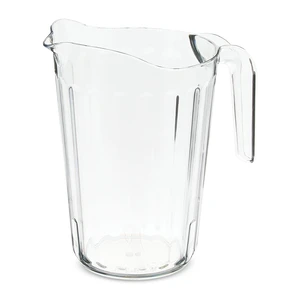 Way to Celebrate Clear Plastic Stackable Pitcher, 60fl oz, 8.3in x 7.32in x 5.62in Way to Celebrate Clear Plastic Stackable Pitcher, 60fl oz, 8.3in x 7.32in x 5.62in