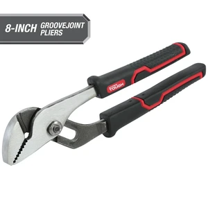 Hyper Tough 5368V 8-Inch Groove Joint Pliers with Comfort Grips, Black Hyper Tough 5368V 8-Inch Groove Joint Pliers with Comfort Grips, Black