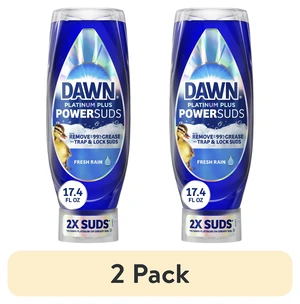 Dawn Platinum Plus PowerSuds Liquid Dish Soap, 2 Pack, 17.4 oz, EZ-Squeeze Bottle Dawn Platinum Plus PowerSuds Liquid Dish Soap, 2 Pack, 17.4 oz, EZ-Squeeze Bottle