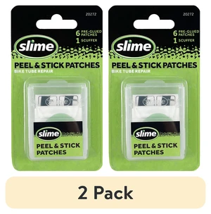 Slime Peel & Stick Bicycle Tube Patches (2-Pack, 6-Piece) - 20272 Slime Peel & Stick Bicycle Tube Patches (2-Pack, 6-Piece) - 20272