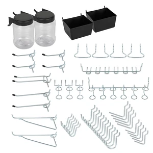Hyper Tough 50-Piece Pegboard Hook Kit for 1/8 and 1/4-in Holes Hyper Tough 50-Piece Pegboard Hook Kit for 1/8 and 1/4-in Holes
