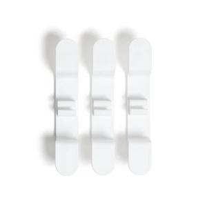U Brands 3 Count Peel-and-Stick Cable Wrap Hooks, White U Brands 3 Count Peel-and-Stick Cable Wrap Hooks, White