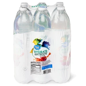 Great Value Hydrate Electrolyte Water 33.8fl oz 6 Count Great Value Hydrate Electrolyte Water 33.8fl oz 6 Count