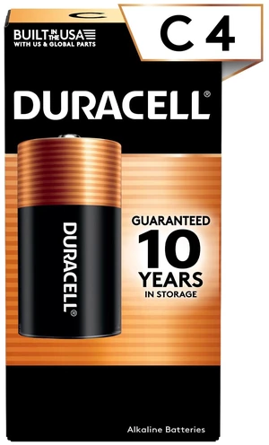 Duracell Coppertop C Alkaline Batteries 4-Pack Duracell Coppertop C Alkaline Batteries 4-Pack