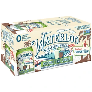 Waterloo Sparkling Water Coconut Lime Cooler, 12 Fl Oz, 8 Pack Cans Waterloo Sparkling Water Coconut Lime Cooler, 12 Fl Oz, 8 Pack Cans