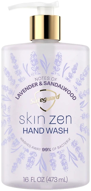 Safeguard Skin Zen Liquid Hand Soap, Notes of Lavender & Sandalwood, 16fl oz Safeguard Skin Zen Liquid Hand Soap, Notes of Lavender & Sandalwood, 16fl oz