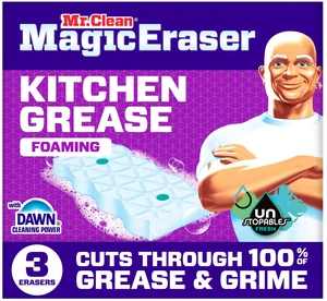 Mr. Clean Magic Eraser Sponge Kitchen Grease Unstopables Fresh 3 Count Mr. Clean Magic Eraser Sponge Kitchen Grease Unstopables Fresh 3 Count