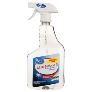 Great Value Multi-Surface Cleaner with Vinegar, Unscented, 32 fl oz Great Value Multi-Surface Cleaner with Vinegar, Unscented, 32 fl oz