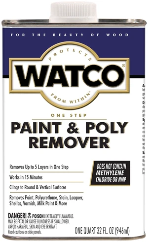 Watco One Step Paint & Poly Remover 351926, Quart Watco One Step Paint & Poly Remover 351926, Quart