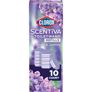 Clorox Scentiva ToiletWand Refills, Lavender and Jasmine, 10 Count Clorox Scentiva ToiletWand Refills, Lavender and Jasmine, 10 Count