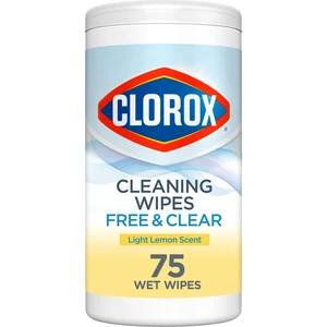 Clorox Free & Clear Compostable All Purpose Cleaning Wipes, Light Lemon Scent, 75 Count Clorox Free & Clear Compostable All Purpose Cleaning Wipes, Light Lemon Scent, 75 Count