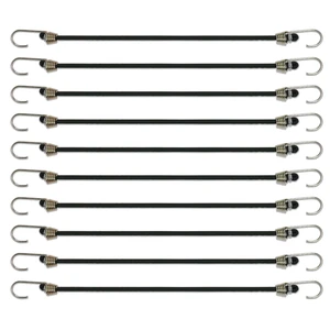 Hyper Tough 20 Pack 10 Inch Mini Bungee Cord Set in Plastic Jar Hyper Tough 20 Pack 10 Inch Mini Bungee Cord Set in Plastic Jar