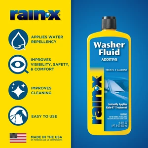 Rain-X Washer Fluid Additive 16.9 oz Bottle for Enhanced Cleaning Rain-X Washer Fluid Additive 16.9 oz Bottle for Enhanced Cleaning