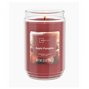 Mainstays Apple Pumpkin Single-Wick Scented Glass Jar Candle, 20oz Mainstays Apple Pumpkin Single-Wick Scented Glass Jar Candle, 20oz