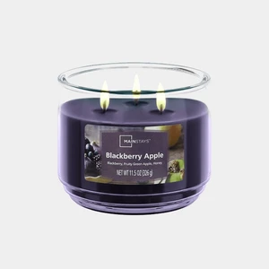 Mainstays 3-Wick Scented Blackberry Apple Glass Jar Candle, 11.5Oz Mainstays 3-Wick Scented Blackberry Apple Glass Jar Candle, 11.5Oz