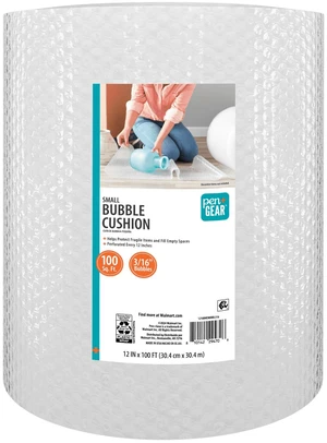 Pen+Gear Bubble Wrap Roll, 12in x 100ft, 3/16in Small Bubbles Pen+Gear Bubble Wrap Roll, 12in x 100ft, 3/16in Small Bubbles